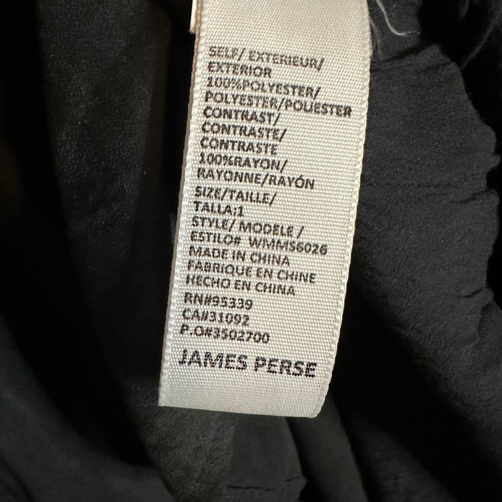 James‎ Perse Black Sueded Sleeveless Maxi Dress High Neck Pockets Sz 1 - Picture 8 of 10